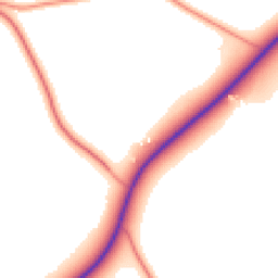 Daytime road noise heatmap for LE9 9RY