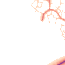 Daytime road noise heatmap for LL13 9JF