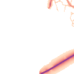 Daytime road noise heatmap for LL13 9JZ