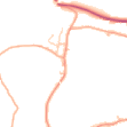 Daytime road noise heatmap for LL14 5EA
