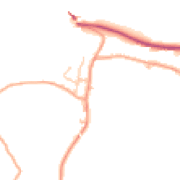 Daytime road noise heatmap for LL14 5EG