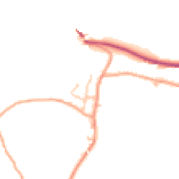 Daytime road noise heatmap for LL14 5EH