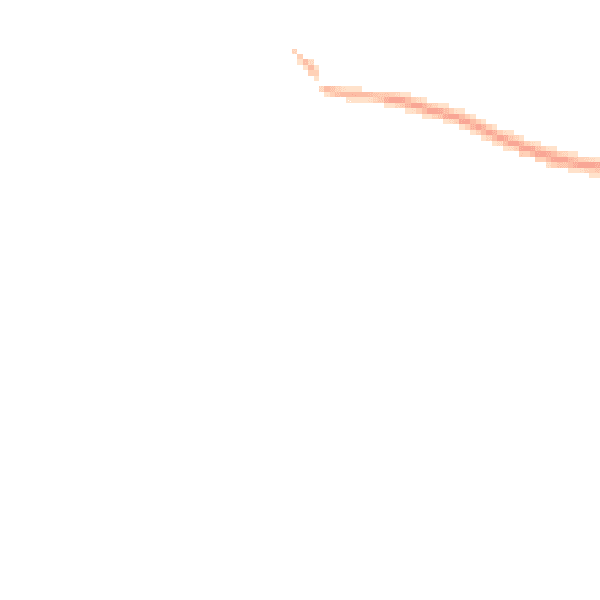 Night-time road noise heatmap for LL14 5EL