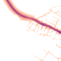 Daytime road noise heatmap for LN1 1BE