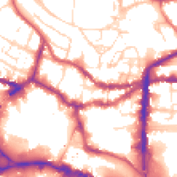 Daytime road noise heatmap for LN1 1BT