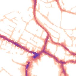 Daytime road noise heatmap for LN1 1BU