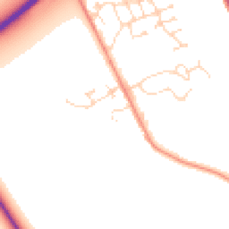Daytime road noise heatmap for LN1 1DG