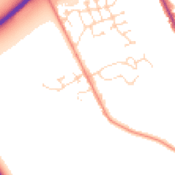 Daytime road noise heatmap for LN1 1DZ