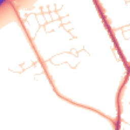Daytime road noise heatmap for LN1 1ED