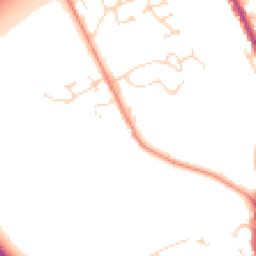 Daytime road noise heatmap for LN1 1EH