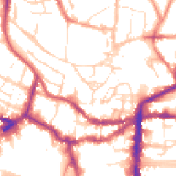 Daytime road noise heatmap for LN1 1EL