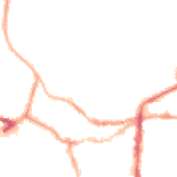 Night-time road noise heatmap for LN1 1EL