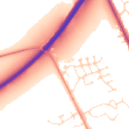 Daytime road noise heatmap for LN1 1EP