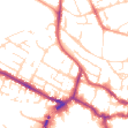 Daytime road noise heatmap for LN1 1LE