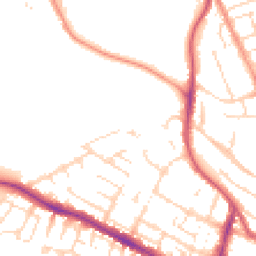 Daytime road noise heatmap for LN1 1LU