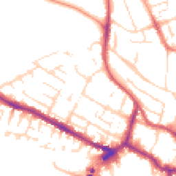 Daytime road noise heatmap for LN1 1NE
