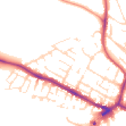 Daytime road noise heatmap for LN1 1PU