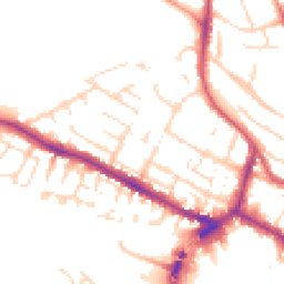 Daytime road noise heatmap for LN1 1PX