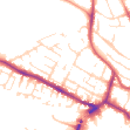 Daytime road noise heatmap for LN1 1PY