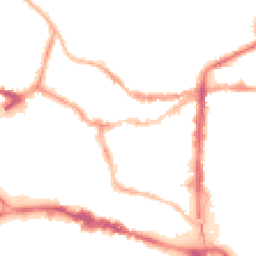 Night-time road noise heatmap for LN1 1TR