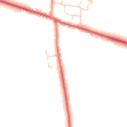 Daytime road noise heatmap for LN1 2AA