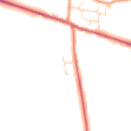 Daytime road noise heatmap for LN1 2AD