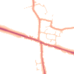 Daytime road noise heatmap for LN1 2AX