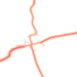 Daytime road noise heatmap for LN1 2DQ