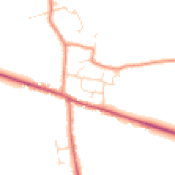 Daytime road noise heatmap for LN1 2DU