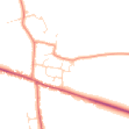 Daytime road noise heatmap for LN1 2EA