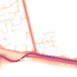 Daytime road noise heatmap for LN1 2GP