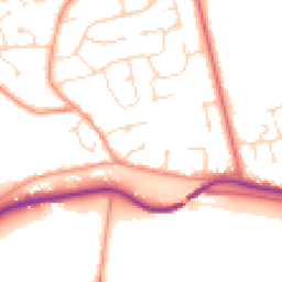 Daytime road noise heatmap for LN1 2GT