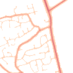 Daytime road noise heatmap for LN1 2HH