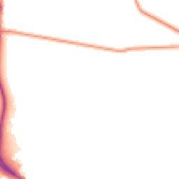 Daytime road noise heatmap for LN1 2NY