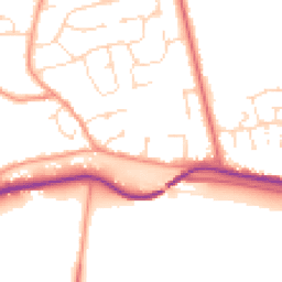 Daytime road noise heatmap for LN1 2QA