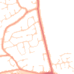Daytime road noise heatmap for LN1 2QH