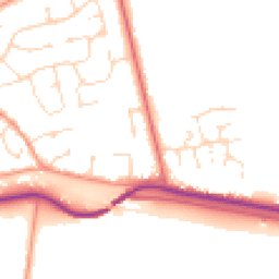 Daytime road noise heatmap for LN1 2QR