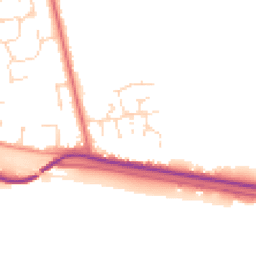 Daytime road noise heatmap for LN1 2QY