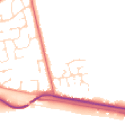 Daytime road noise heatmap for LN1 2QZ