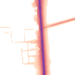 Daytime road noise heatmap for LN1 2TA