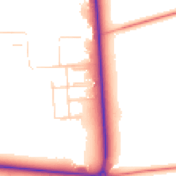 Daytime road noise heatmap for LN1 2TD