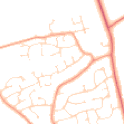 Daytime road noise heatmap for LN1 2TX