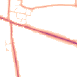 Daytime road noise heatmap for LN1 2TZ