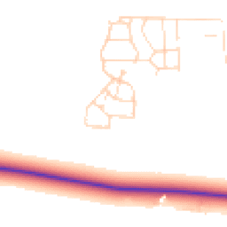 Daytime road noise heatmap for LN1 2UL