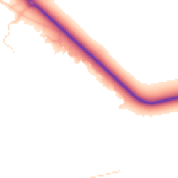 Daytime road noise heatmap for LN1 2WR
