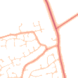 Daytime road noise heatmap for LN1 2XE