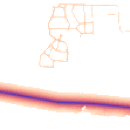 Daytime road noise heatmap for LN1 2YJ