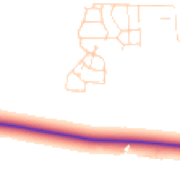 Daytime road noise heatmap for LN1 2YL