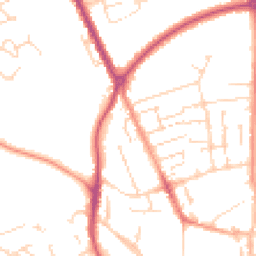 Daytime road noise heatmap for LN1 3JD