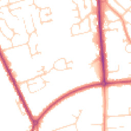 Daytime road noise heatmap for LN1 3PP